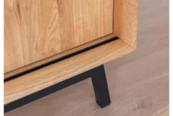 Arrediorg Mobile tv in legno naturale massello con ante a scorrimento