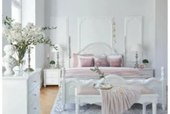 Arrediorg Ottomano Princess 858 colore Bianco
