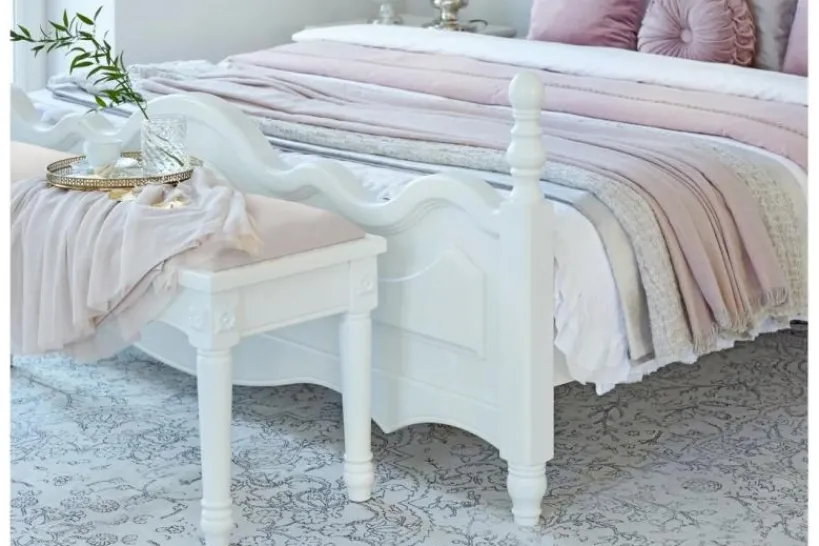 Arrediorg Ottomano Princess 858 colore Bianco