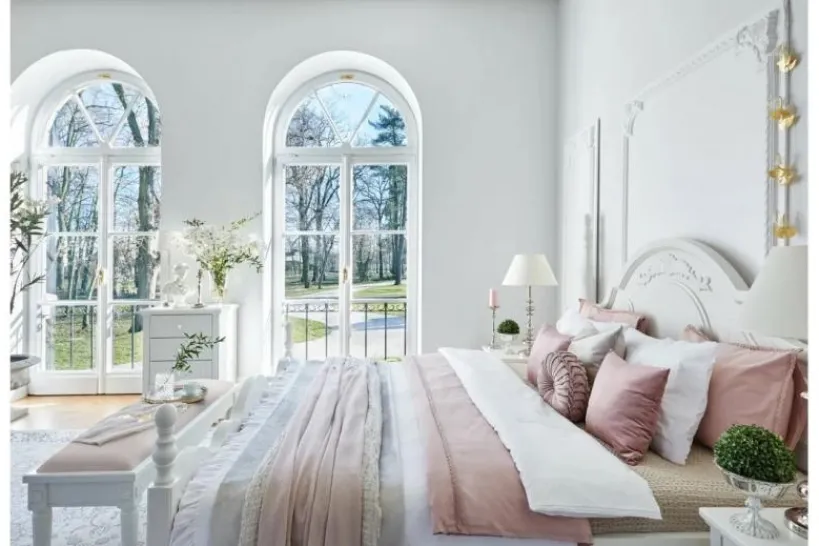 Arrediorg Ottomano Princess 858 colore Bianco