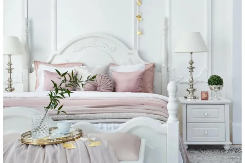 Arrediorg Ottomano Princess 858 colore Bianco