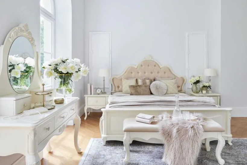 Arrediorg Panca fondo letto classica bianco BELLA 933