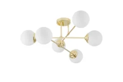 Arrediorg Plafoniera a sfera da soffitto oro FINO W6