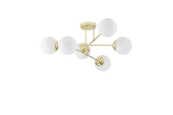 Arrediorg Plafoniera a sfera da soffitto oro FINO W6