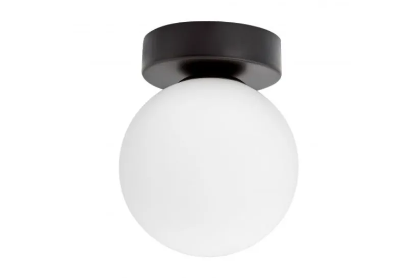 Arrediorg Plafoniera da soffitto nera a sfera MARSIADA W1