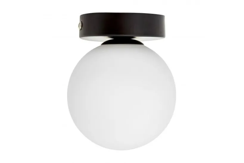 Arrediorg Plafoniera da soffitto nera a sfera MARSIADA W1