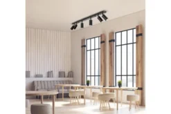 Arrediorg PLAFONIERA MODERNA NERA NEO W6