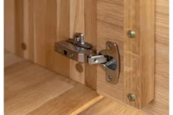 Arrediorg Porta TV con ripiano legno massello di naturale LED integrato