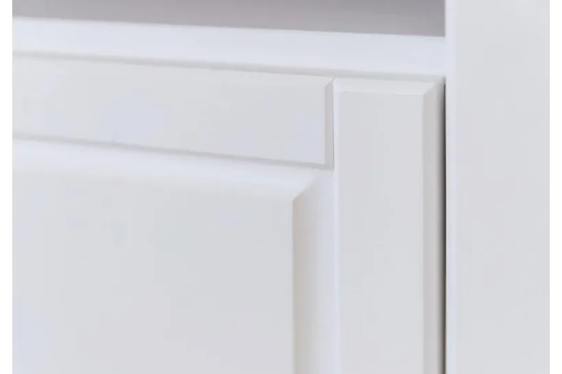 Arrediorg Porta tv shabby pino massello bianco e tabacco
