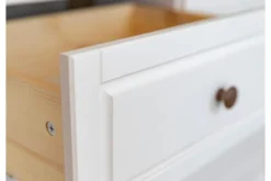 Arrediorg Porta tv shabby pino massello bianco e tabacco