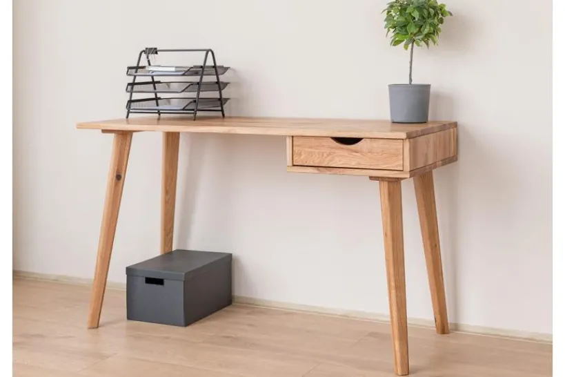 Arrediorg Scrittoio in legno naturale massello oliato