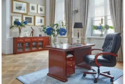 Arrediorg Scrivania da studio classica in legno PRESTIGE B620 1,3 Metri