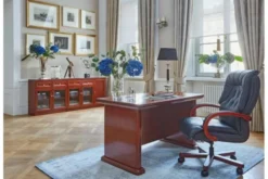 Arrediorg Scrivania da studio classica in legno PRESTIGE B620 1,3 Metri