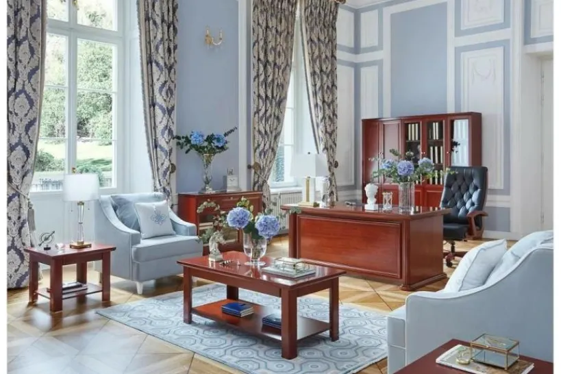 Arrediorg Scrivania direzionale in stile classico per ufficio PRESTIGE B620 1,7 Metri