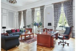 Arrediorg Scrivania studio classica con piano 2,4 Metri PRESTIGE B710