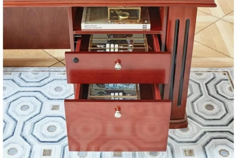 Arrediorg Scrivania ufficio classica PRESTIGE B610 1,8 Metri