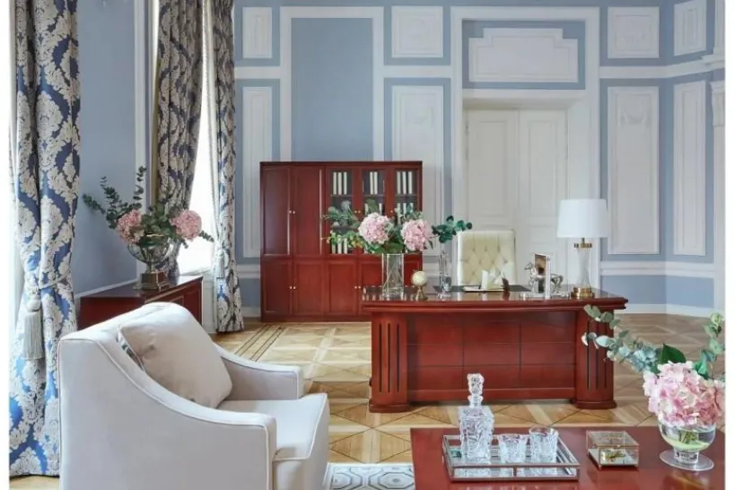 Arrediorg Scrivania ufficio classica PRESTIGE B610 1,8 Metri