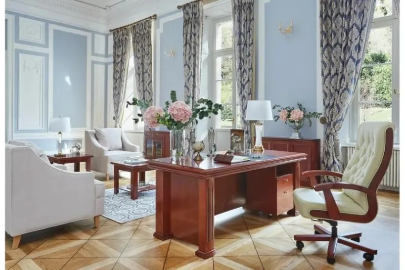 Arrediorg Scrivania ufficio classica PRESTIGE B610 1,8 Metri