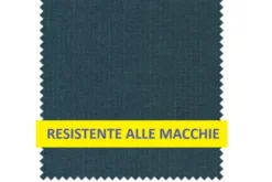 Arrediorg Sedia blu scuro imbottita gambe massello di faggio BRESSO