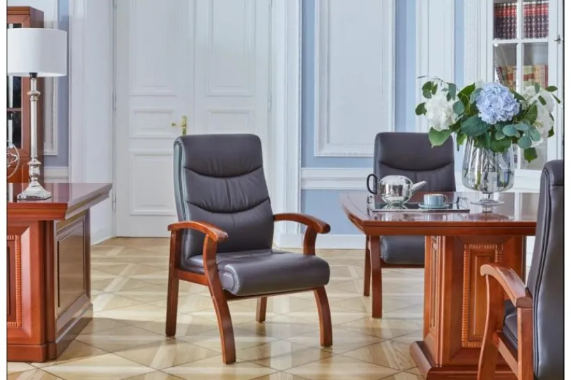 Arrediorg Sedia da conferenza Comforte in pelle
