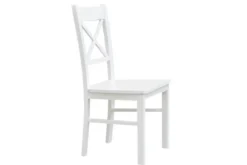 Arrediorg Sedia da tavolo in legno massello di faggio shabby chic