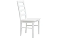 Arrediorg Sedia faggio massello schienale con stecche orizzontali shabby chic
