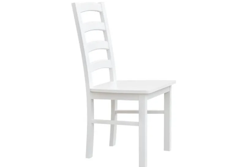 Arrediorg Sedia faggio massello schienale con stecche orizzontali shabby chic