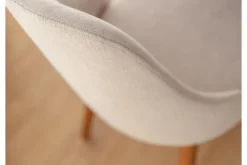 Arrediorg Sedia imbottita beige gambe faggio BRESSO