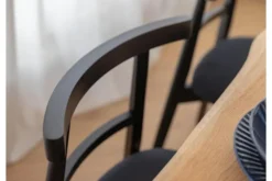 Arrediorg Sedia imbottita nera ORIO