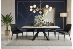 Arrediorg Sedia imbottita nera stile moderno MONOLIT