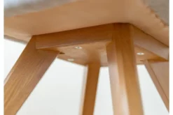 Arrediorg Sedia moderna imbottita da pranzo grigia BARI