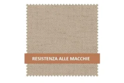 Arrediorg Sedia massello con imbottitura in tessuto beige LEON