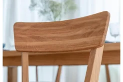 Arrediorg Sedia massello con imbottitura in tessuto beige LEON