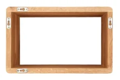 Arrediorg Set 3 mensole legno naturale massello di oliato