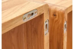 Arrediorg Set 3 mensole legno naturale massello di oliato