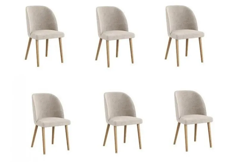 Arrediorg Set 6 sedie imbottite OLBIA