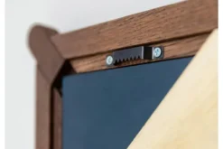 Arrediorg Specchio rettangolare moderno legno massello di rovere