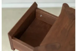 Arrediorg Tavolinetto moderno con cassetto rovere massello