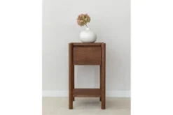 Arrediorg Tavolinetto moderno con cassetto rovere massello