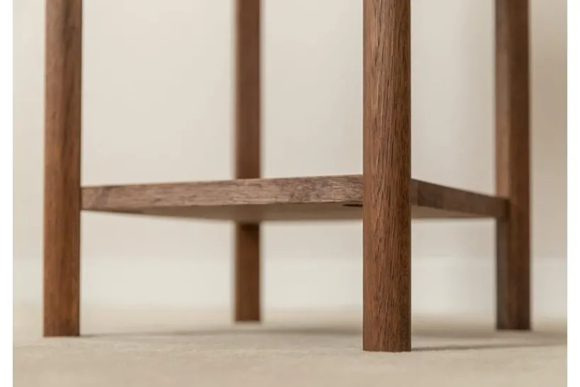 Arrediorg Tavolinetto moderno con cassetto rovere massello