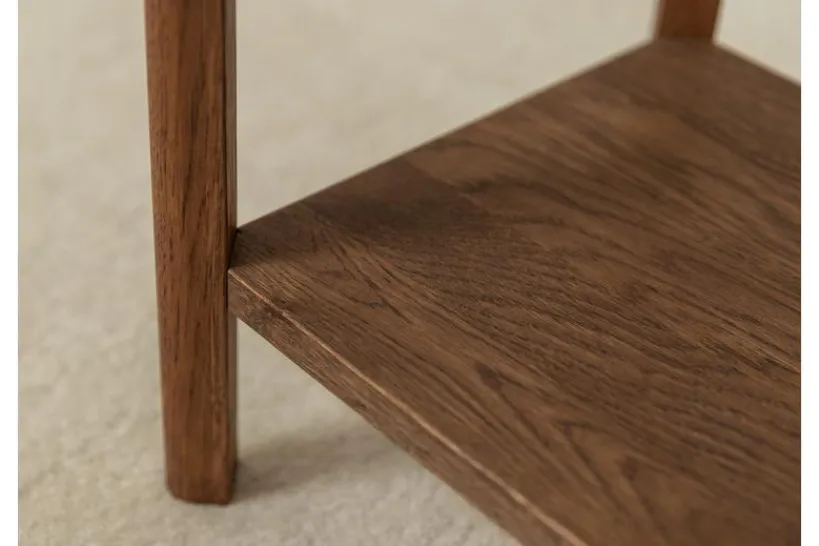 Arrediorg Tavolinetto moderno con cassetto rovere massello