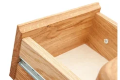 Arrediorg Tavolino alto con cassetto in legno massello di oliato