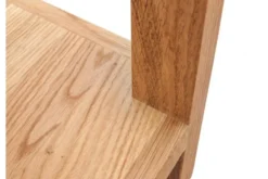 Arrediorg Tavolino alto con cassetto in legno massello di oliato