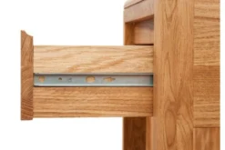 Arrediorg Tavolino alto con cassetto in legno massello di oliato
