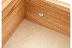 Arrediorg Tavolino alto con cassetto in legno massello di oliato