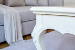 Arrediorg Tavolino da salotto classico Bianco in legno BELLA 930