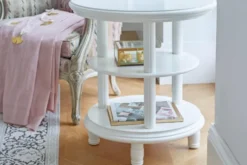 Arrediorg Tavolino rotondo Princess 823 colore Bianco