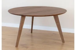 Arrediorg Tavolino rotondo rovere massello 90 cm ORBETELLO