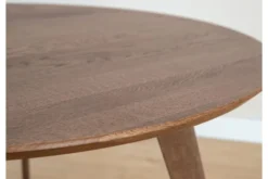 Arrediorg Tavolino rotondo rovere massello 90 cm ORBETELLO