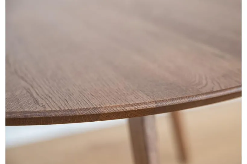 Arrediorg Tavolino rovere massello 95x96 cm Orbetello
